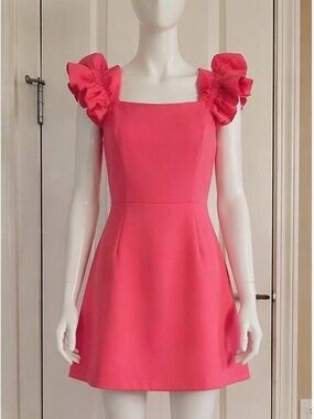 DO+BE Pink Off-the-Shoulder Party Dress‎